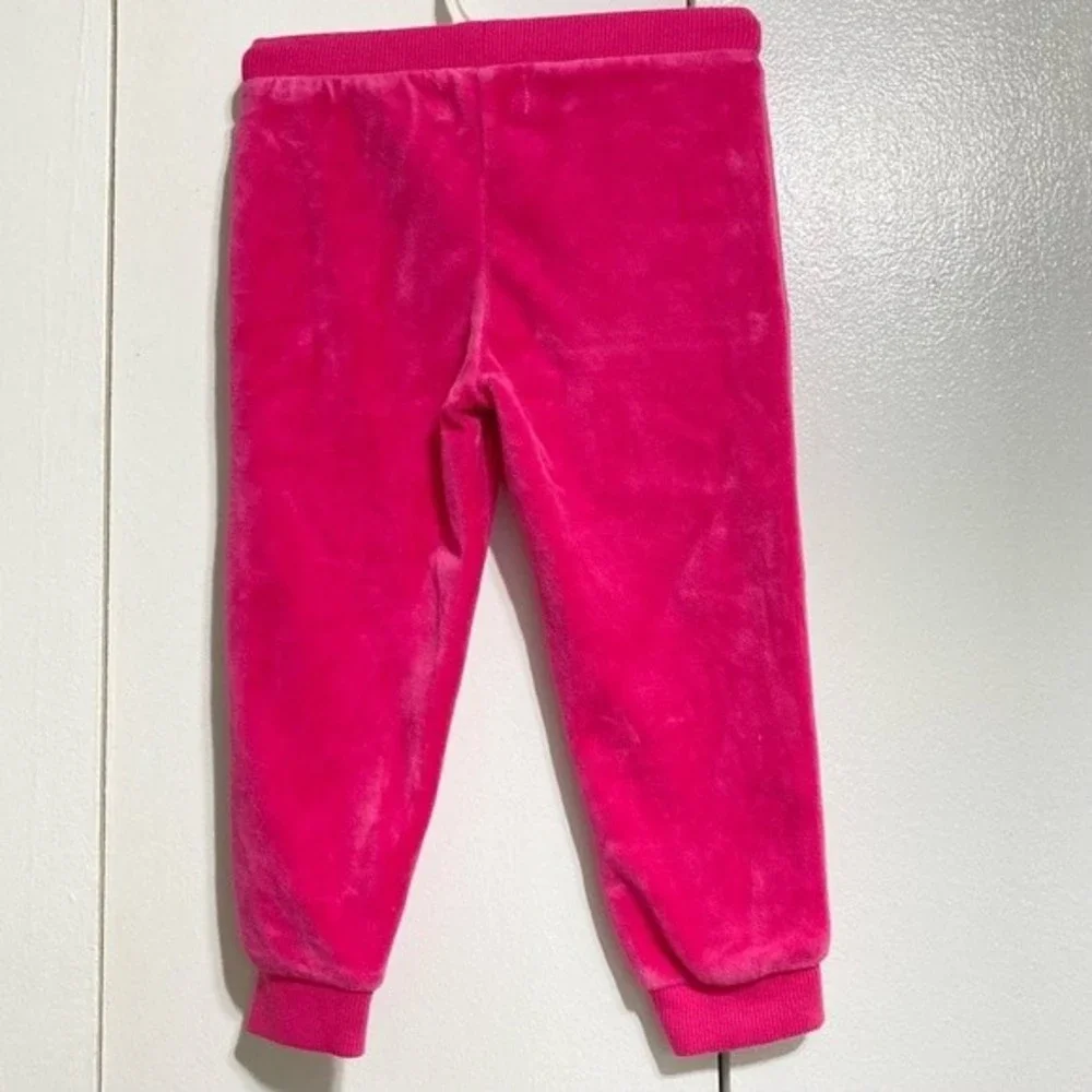 JUICY COUTURE Hot Pink Velvet Track Jogger Pants Toddler Girls 24 months
